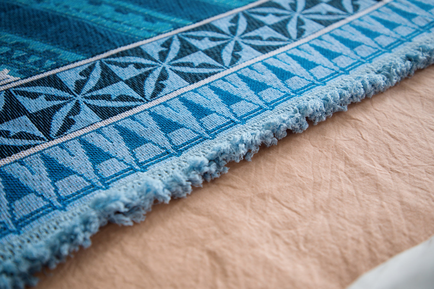 Ocean Blue Throw Rug