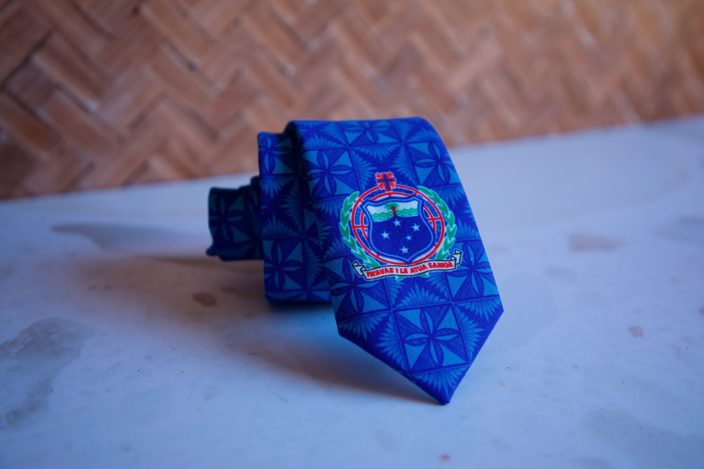 Cotton Tie - Samoan Shield