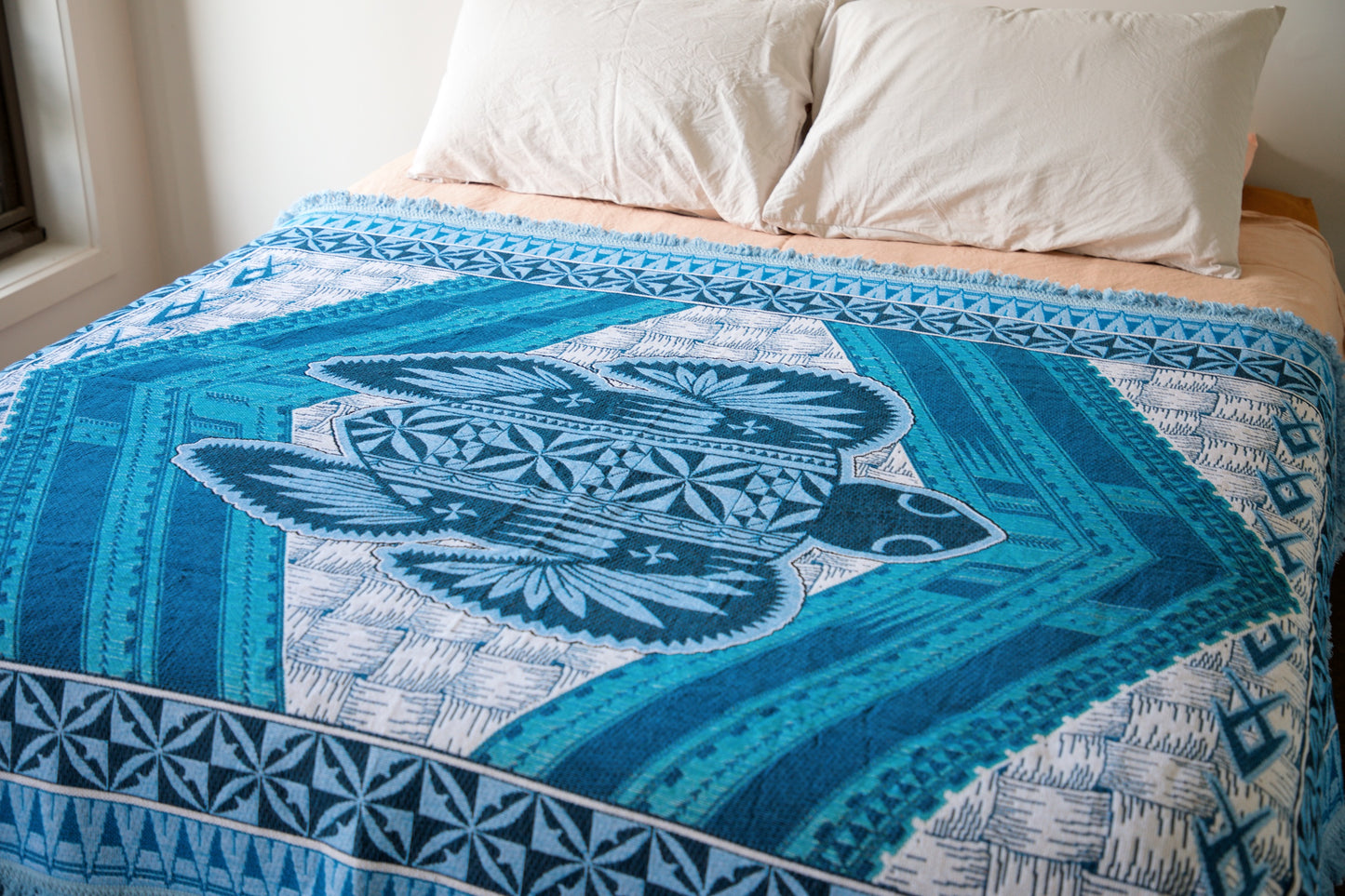 Ocean Blue Throw Rug