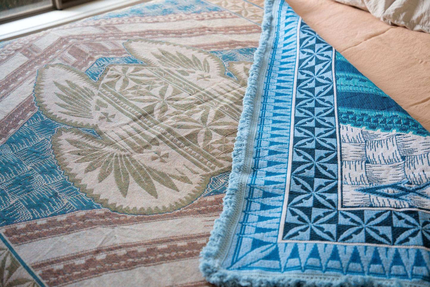 Ocean Blue Throw Rug