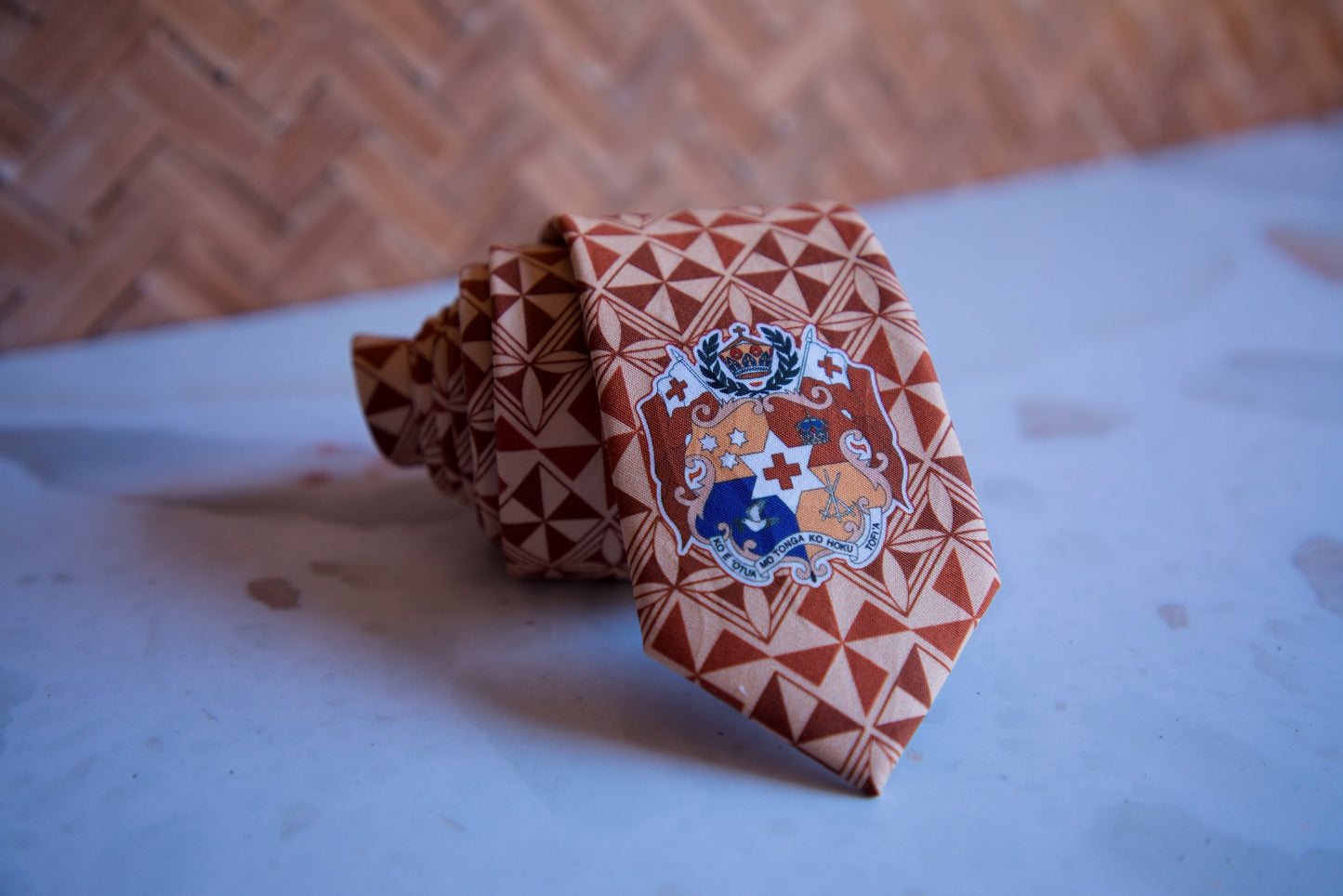 Cotton Tie - Tongan Emblem