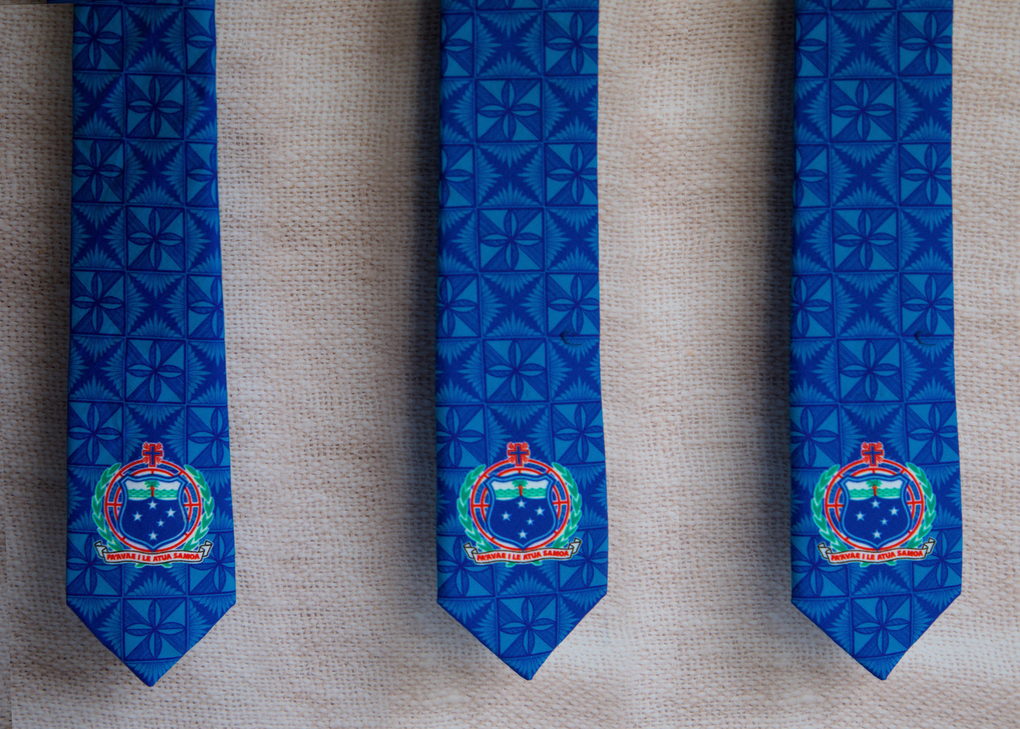 Cotton Tie - Samoan Shield