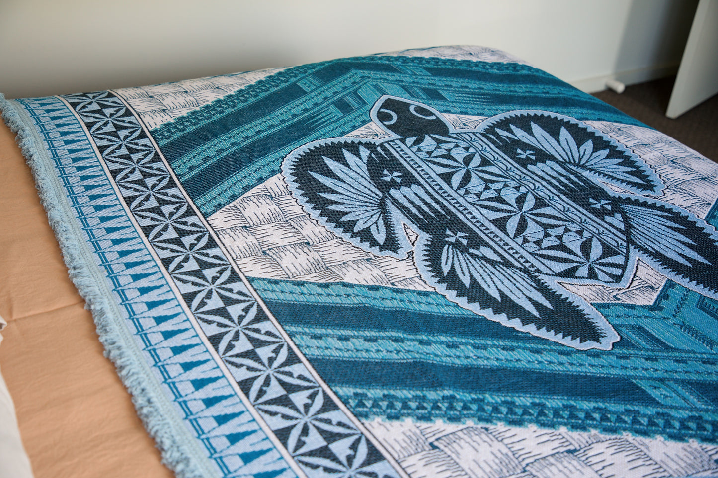 Ocean Blue Throw Rug