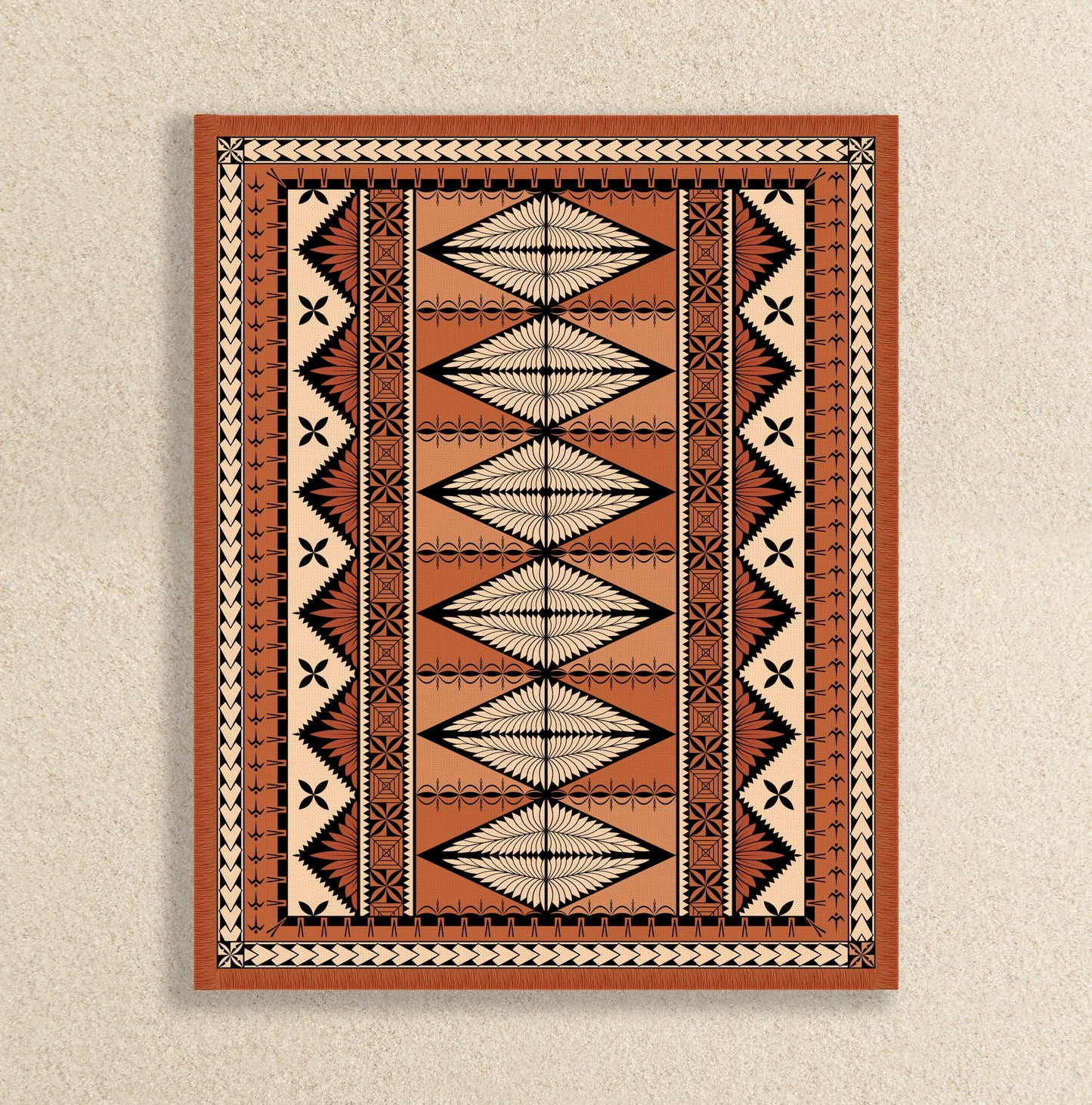 Ngatu Throw Rug