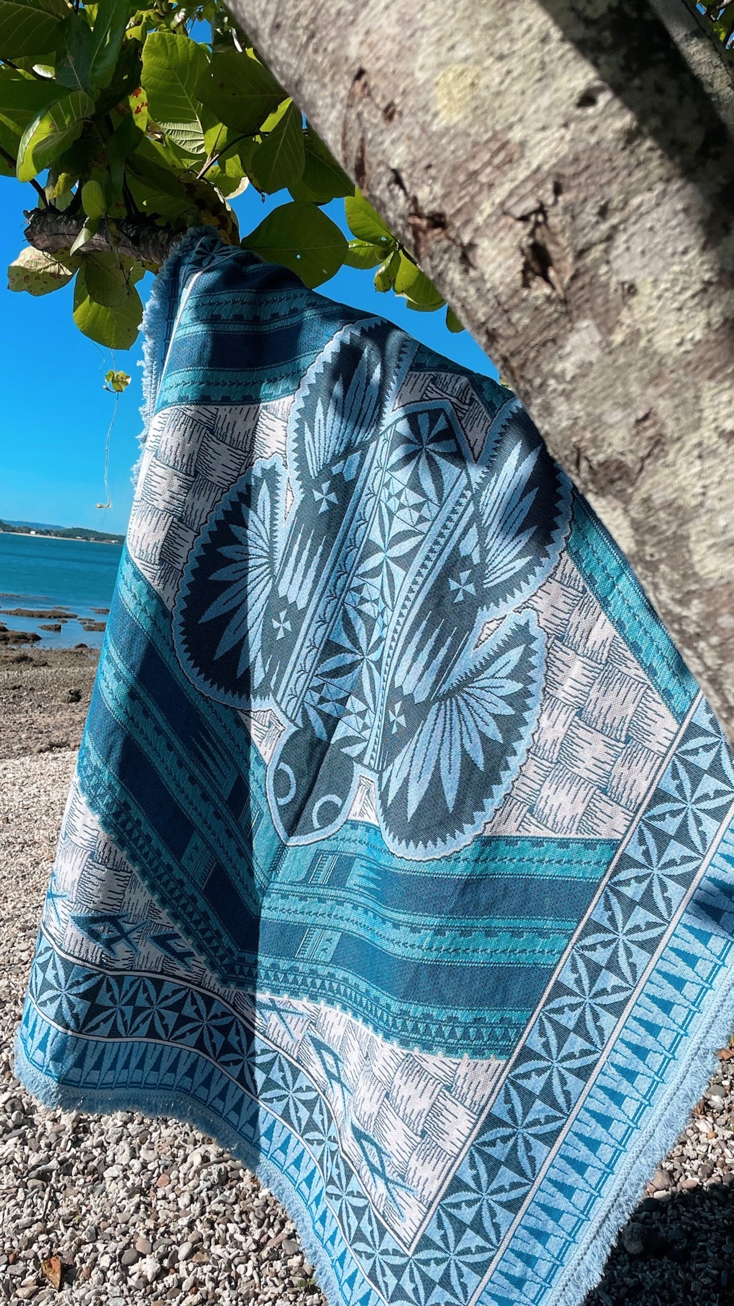 Ocean Blue Throw Rug