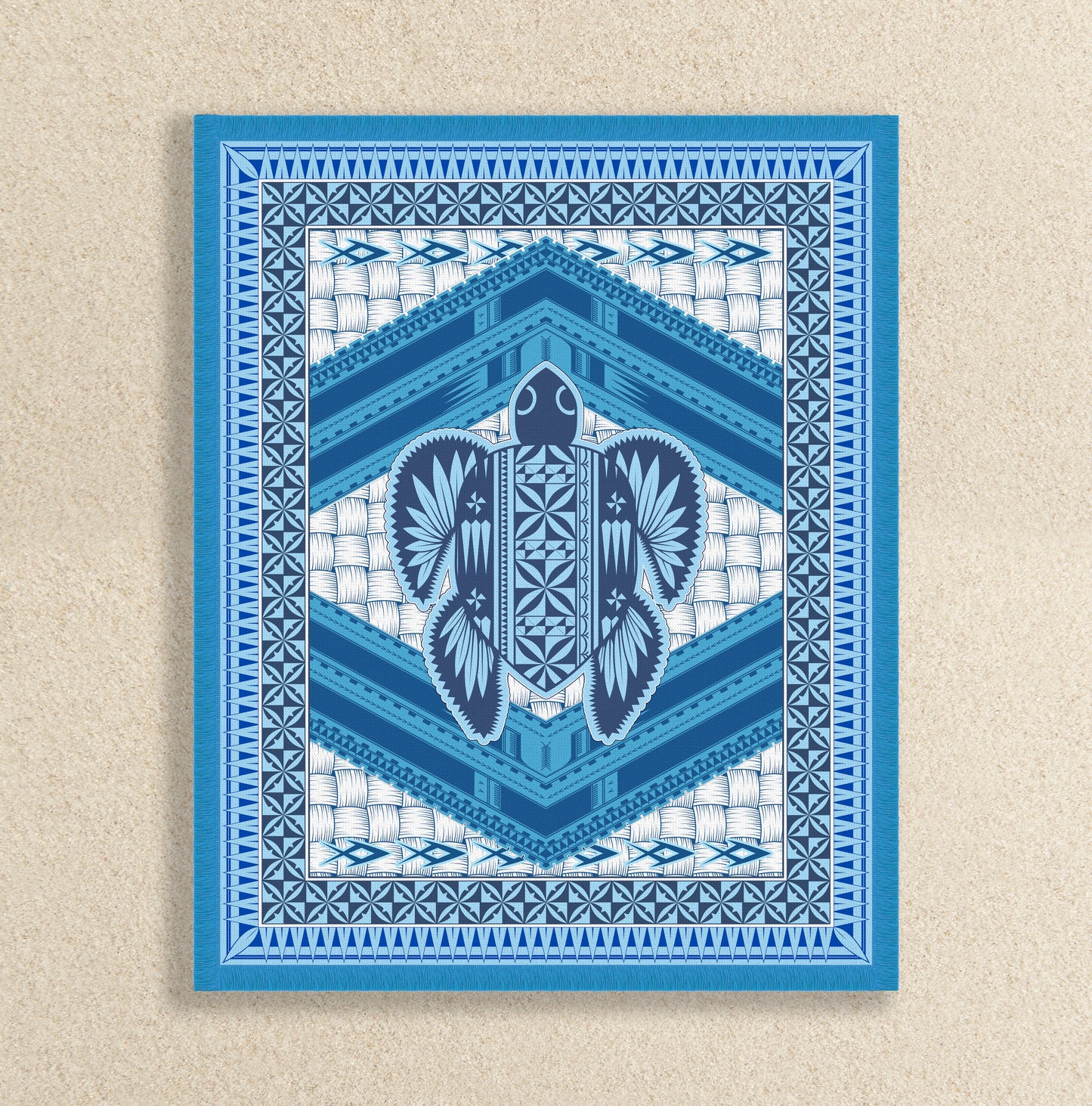 Ocean Blue Throw Rug